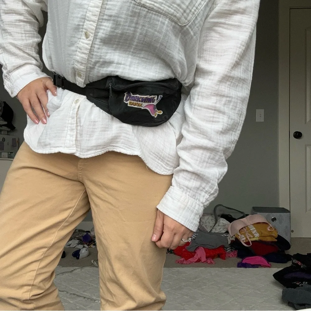 Disney | Black and Purple Vintage Darkwing Duck Fanny Pack Sling Bag